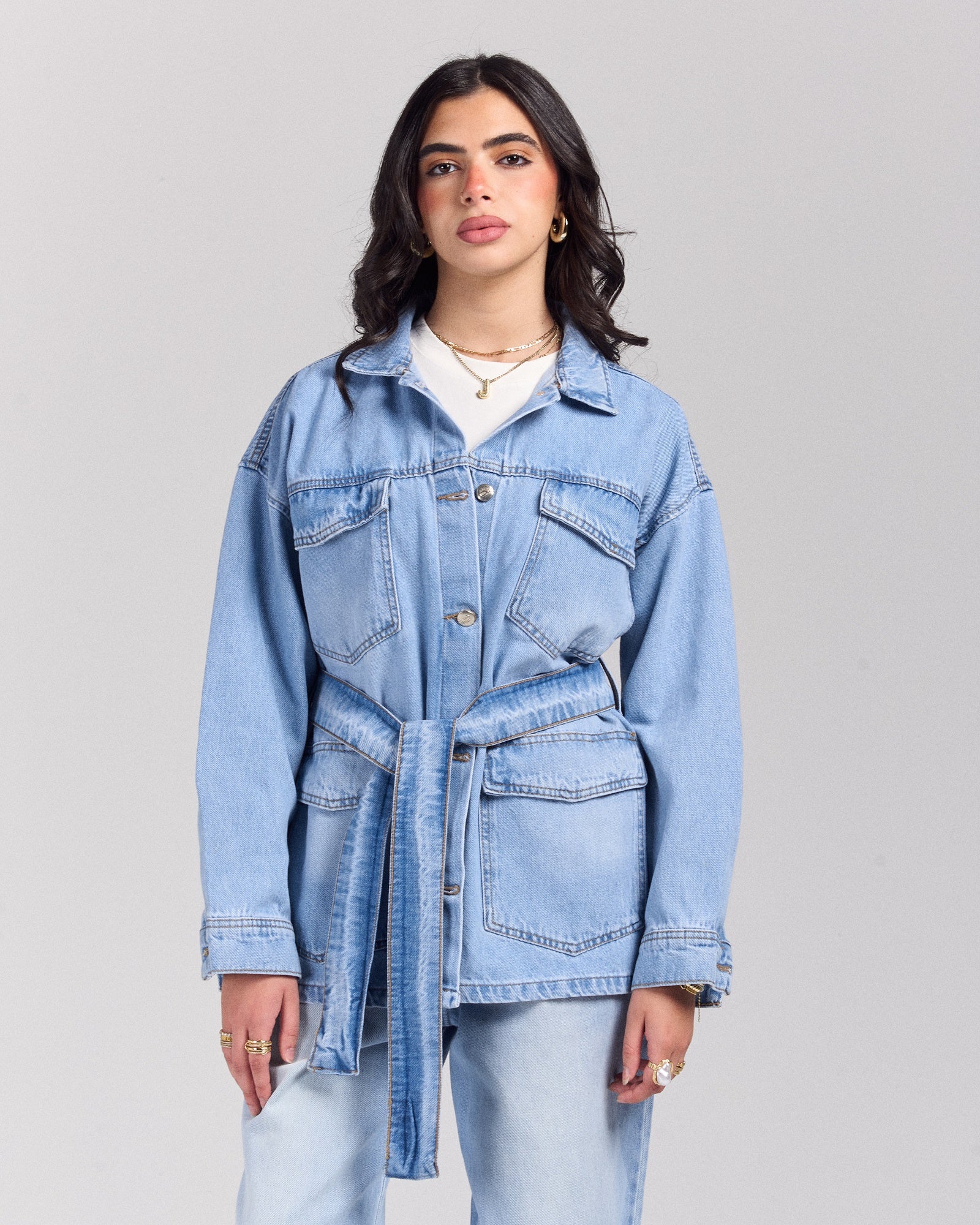 Snatched Denim Jacket - Light Wash
