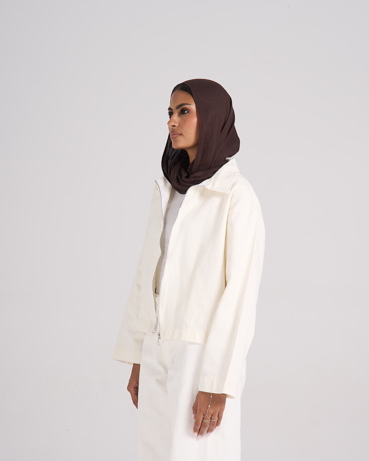 The Crop It Jacket - White