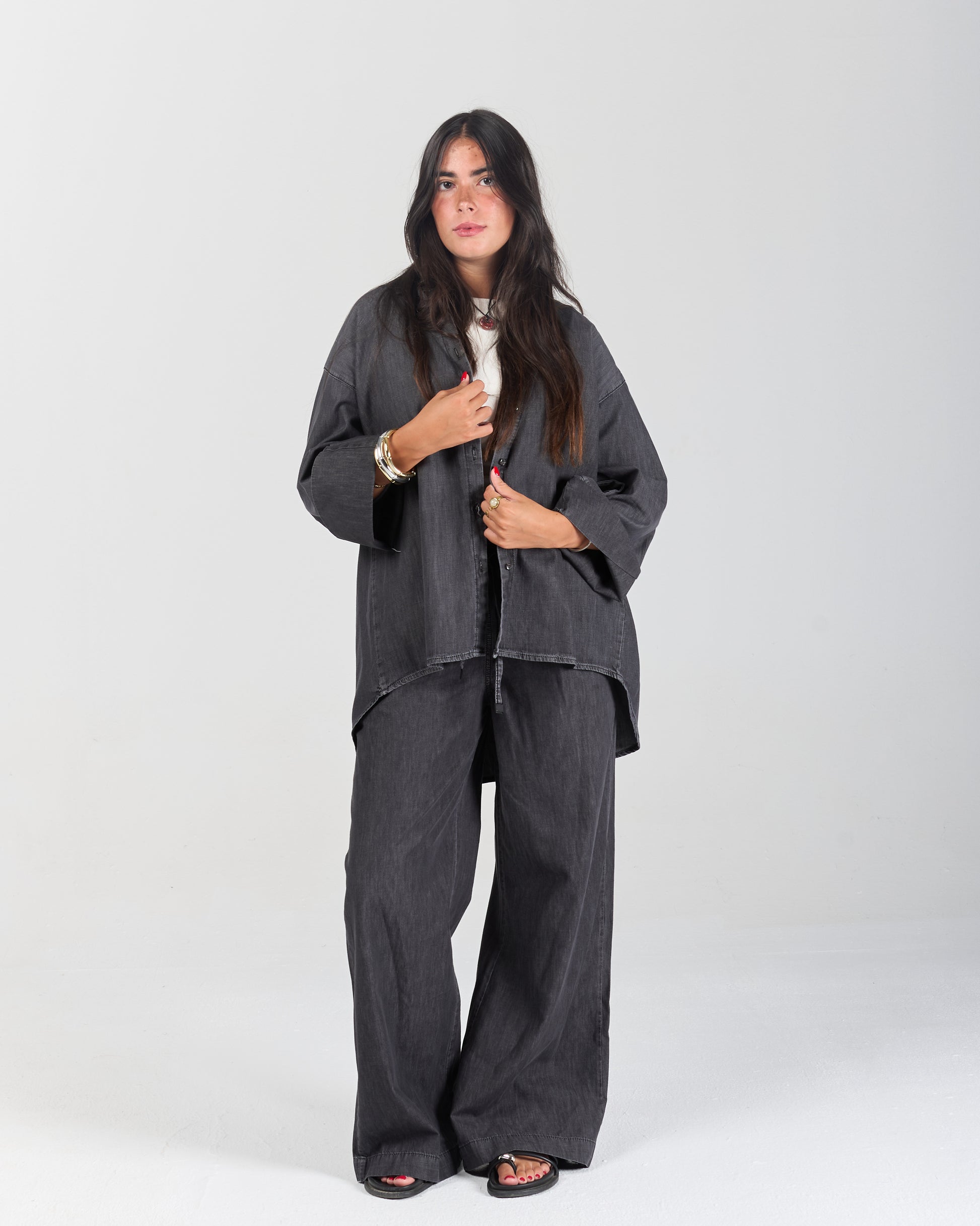 The Chill Denim Pants - Light Black