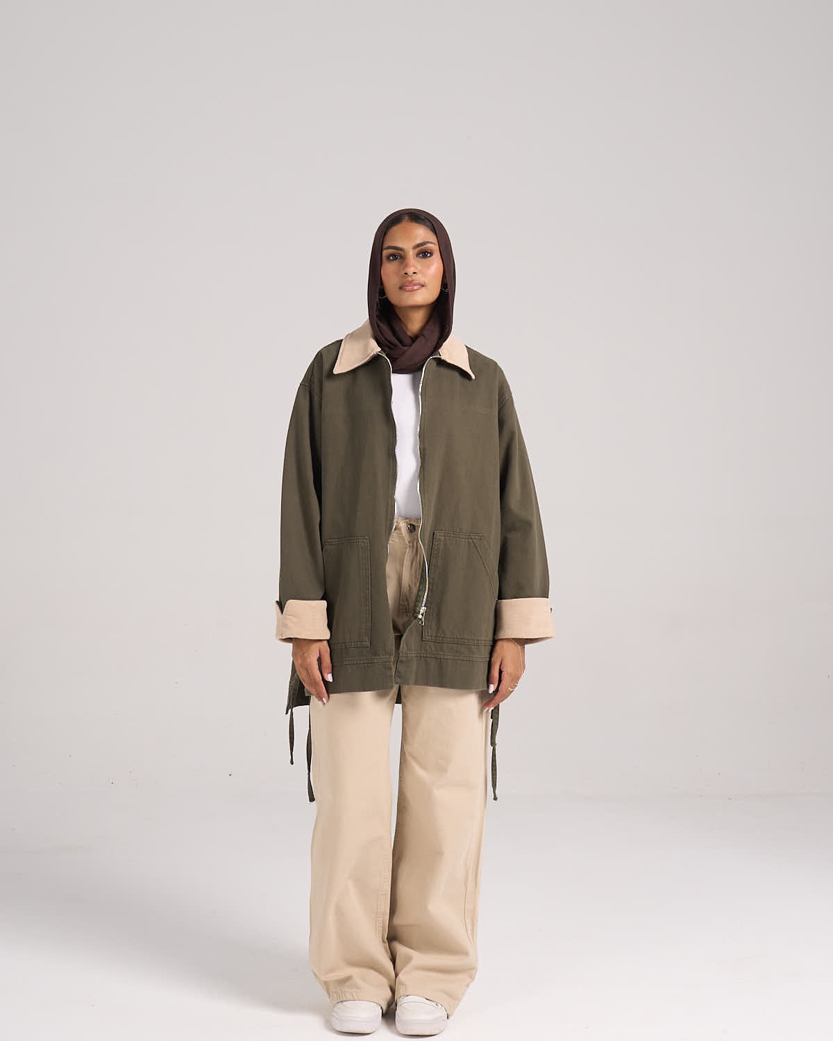 The Cord Collar - Olive