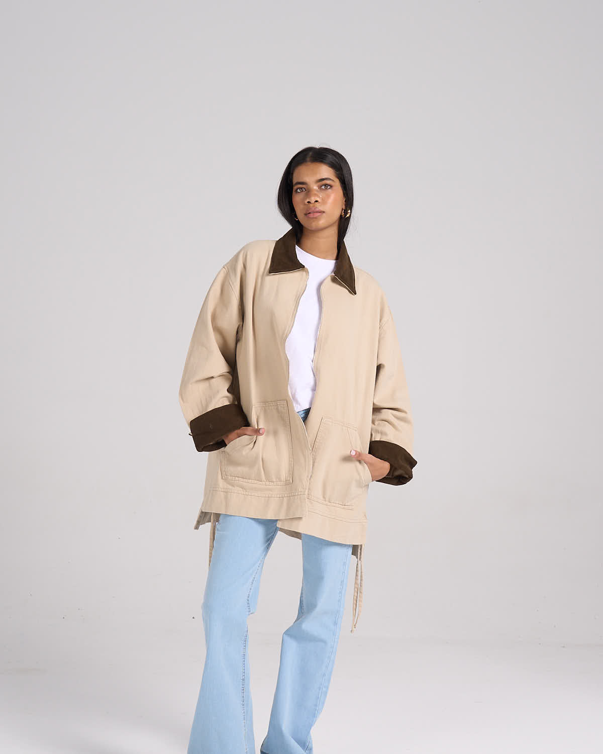 The Cord Collar - Beige