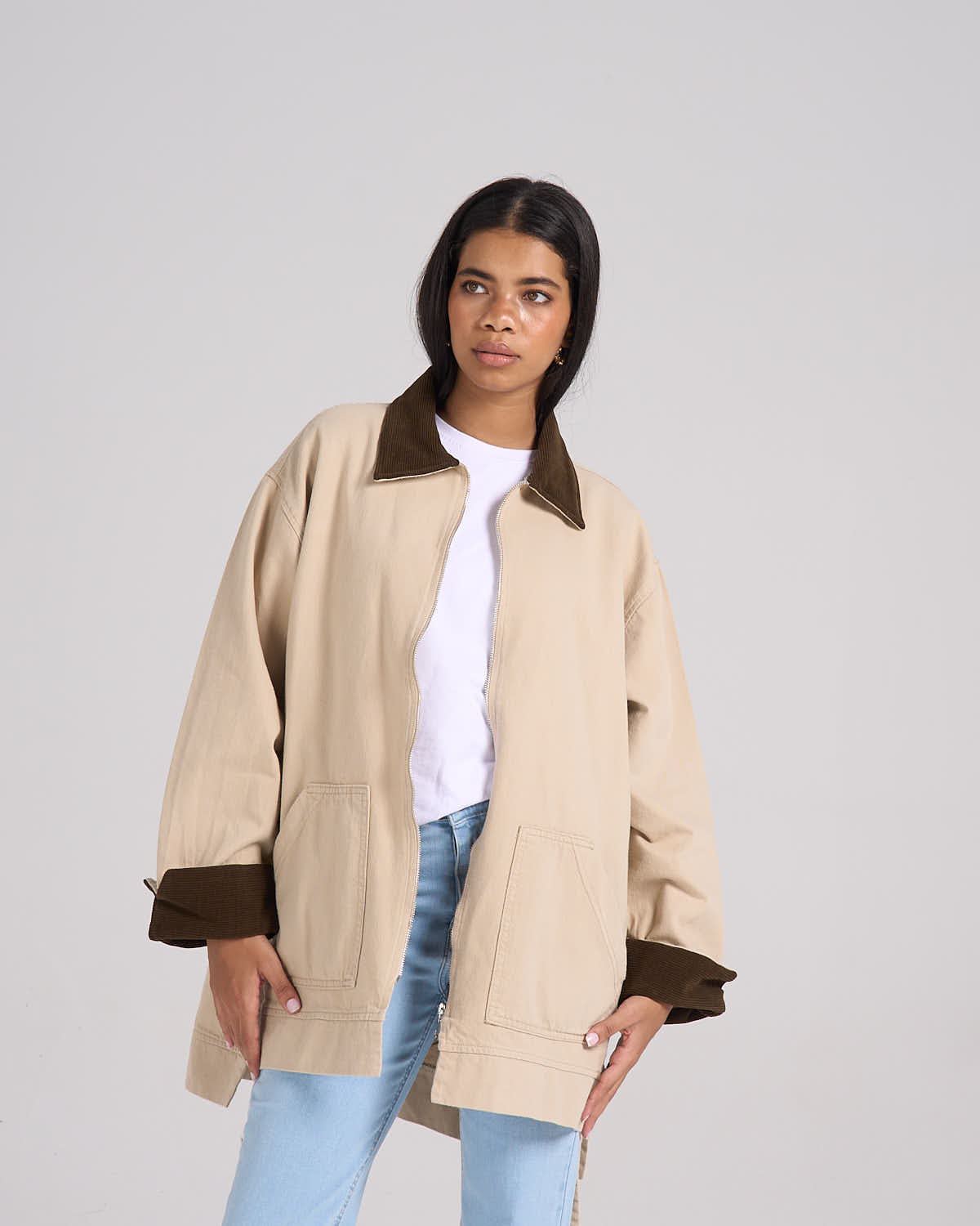 The Cord Collar - Beige