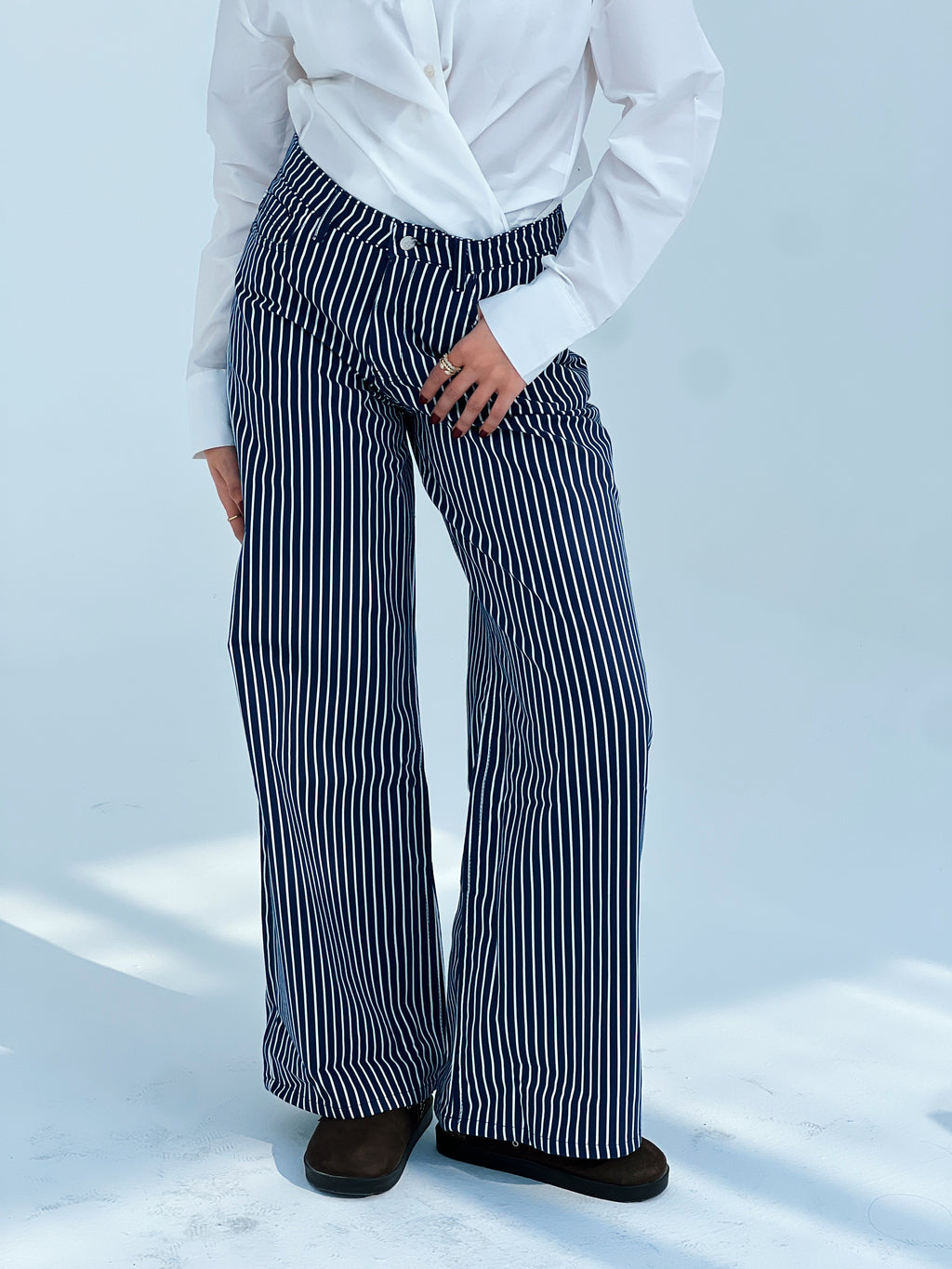 The Stripe Denim Pants