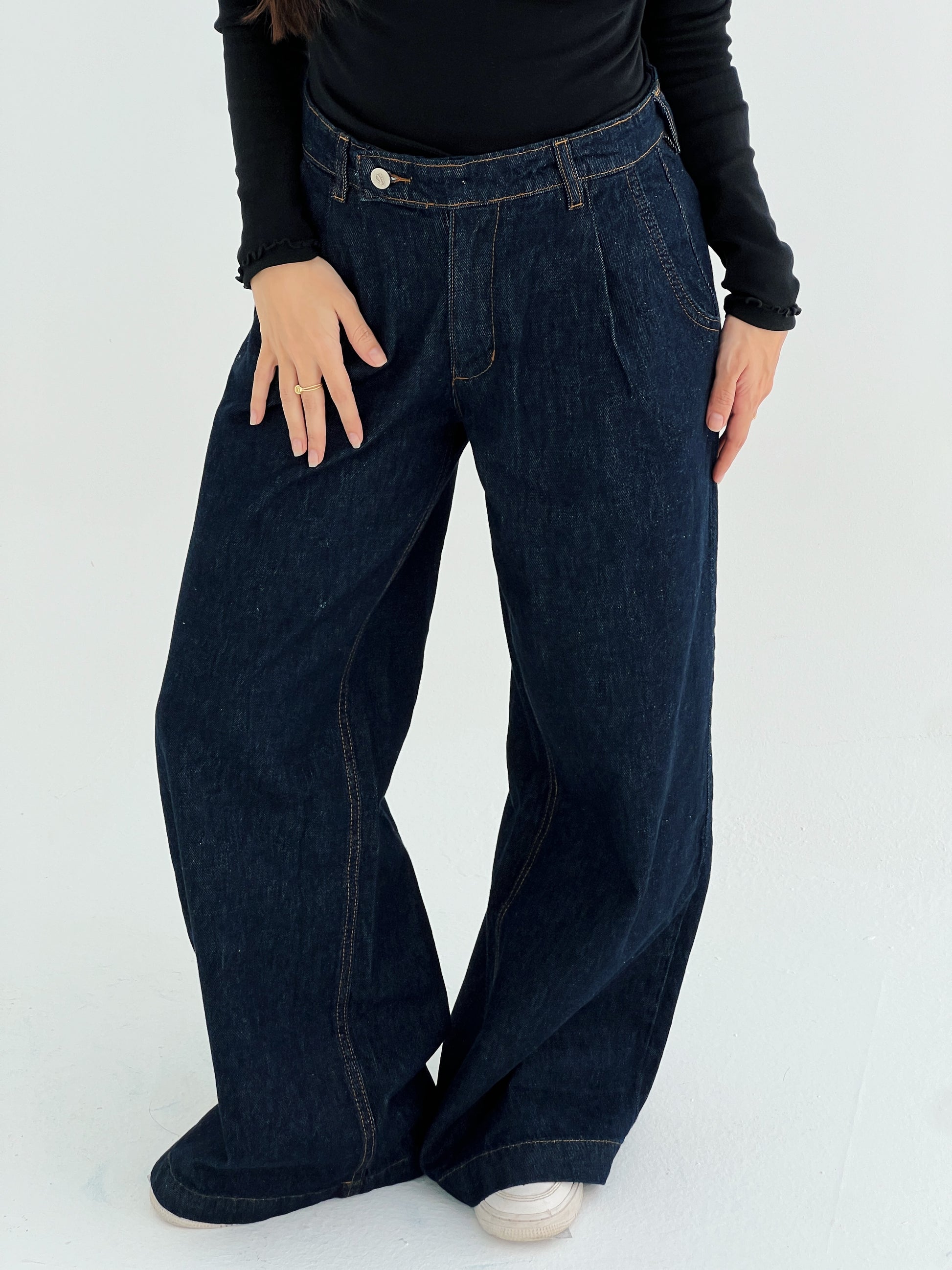 The Side Button Denim - Raw