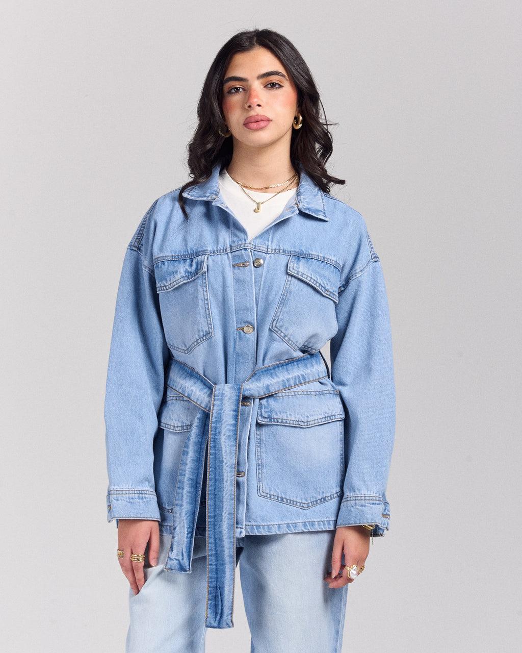 Snatched Denim Jacket - Light Wash