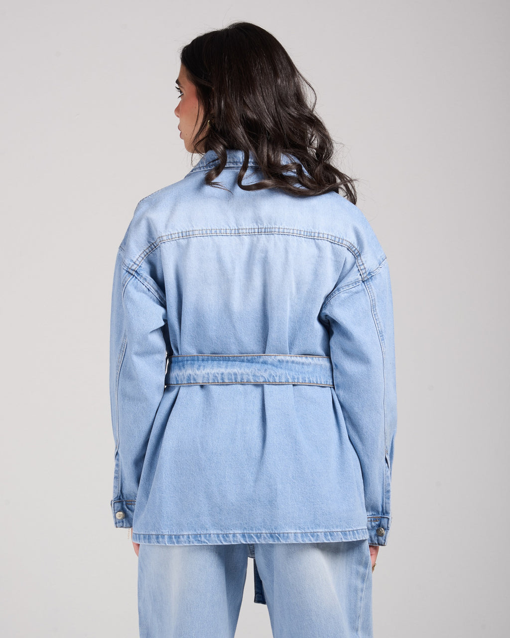 Snatched Denim Jacket - Light Wash