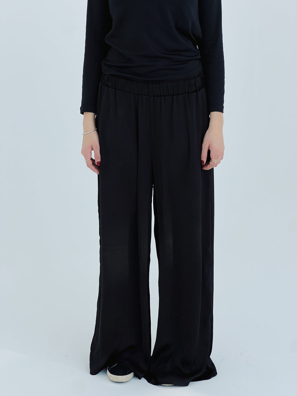 The Satin Pants - Black