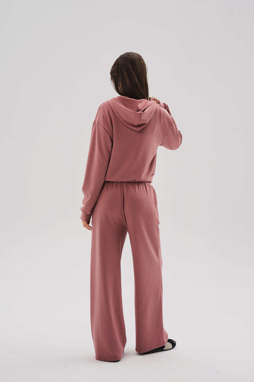 Zip-Up Lounge Set - Pink