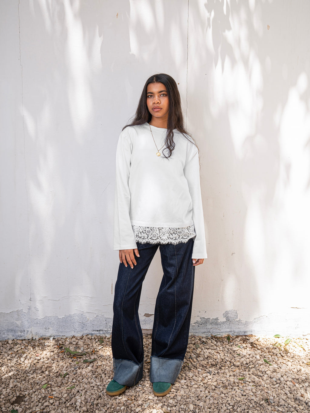 The Lace Tee - White