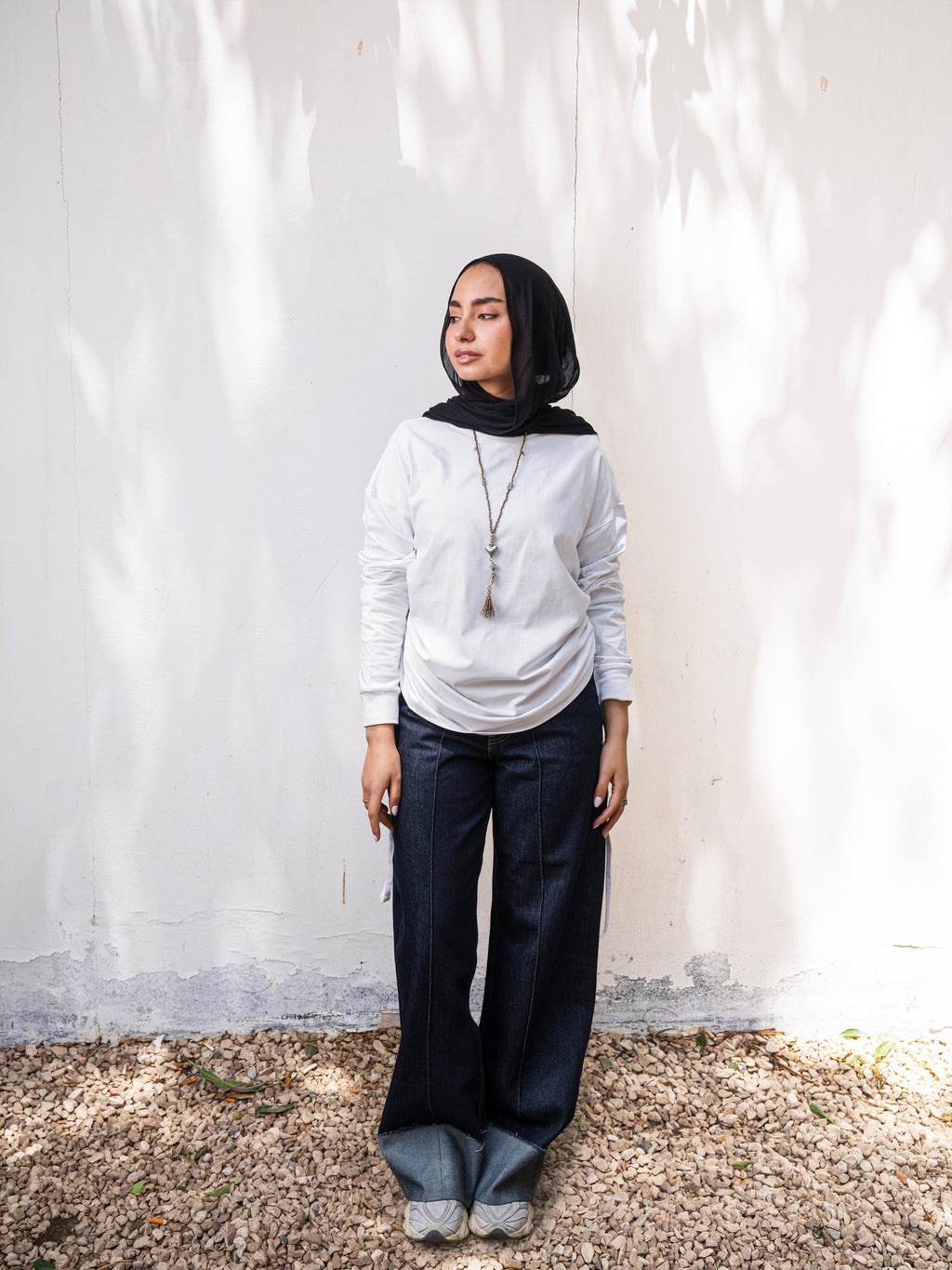 The Ruched Tee - White
