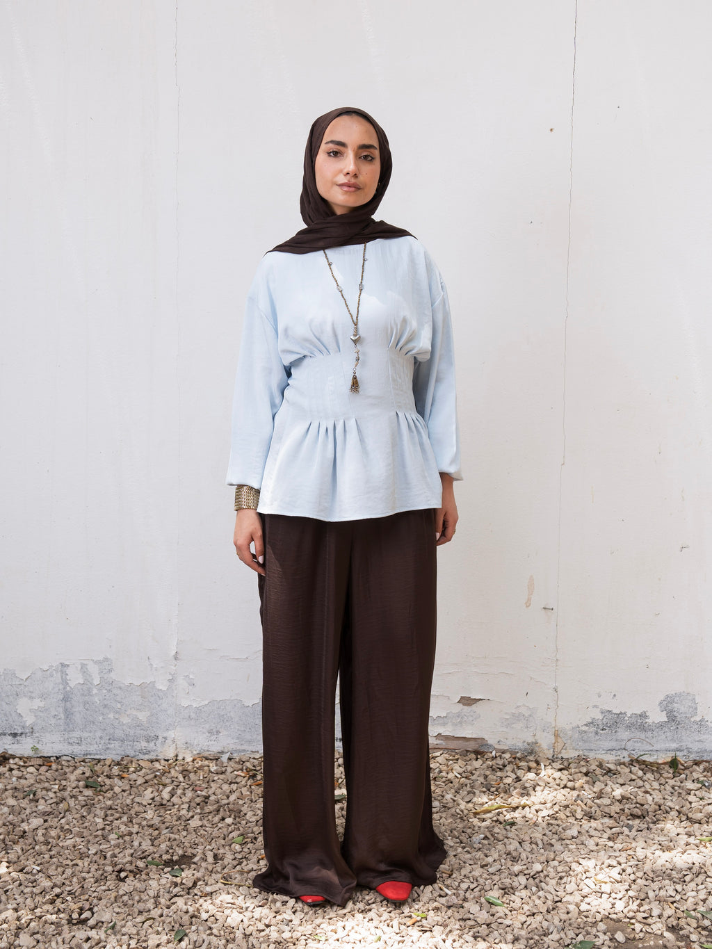5. The Waisted Blouse - Blue