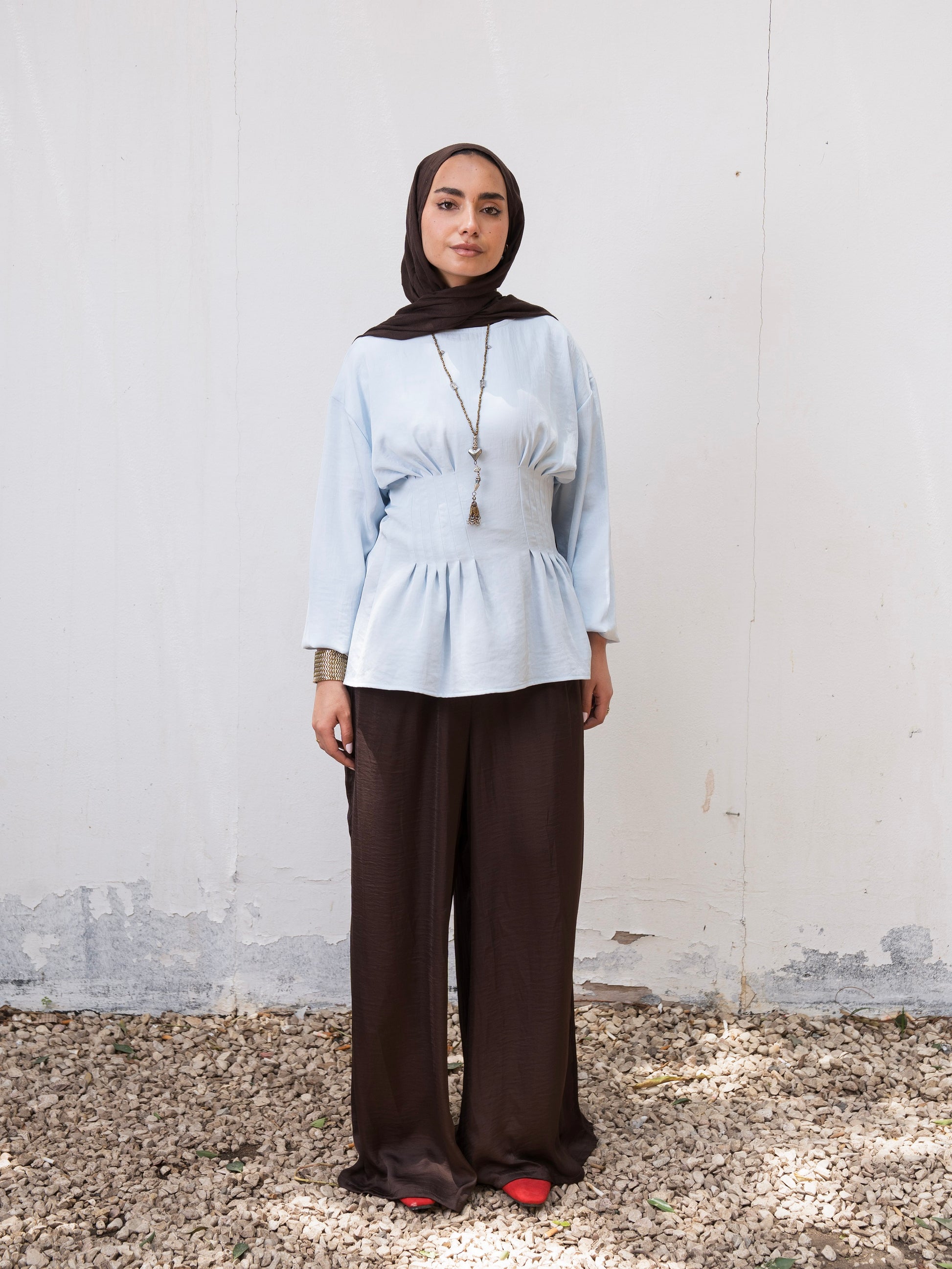 5. The Waisted Blouse - Blue