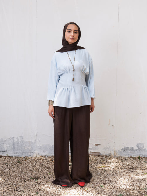5. The Waisted Blouse - Blue