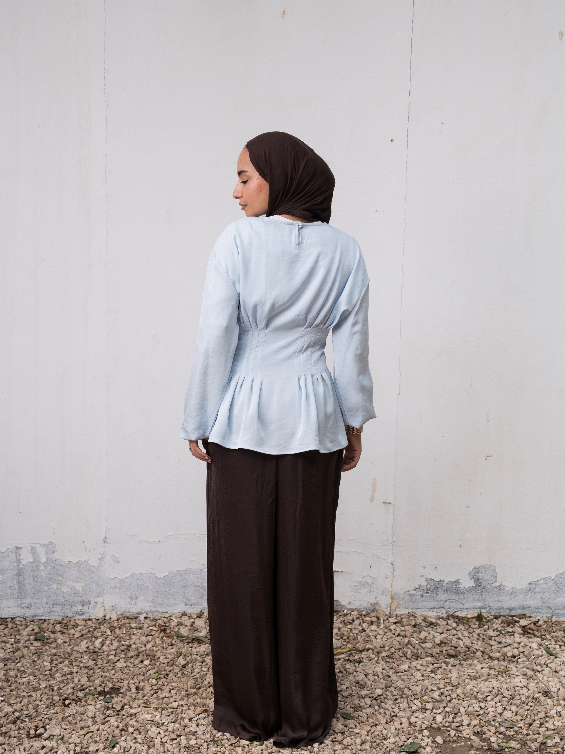 5. The Waisted Blouse - Blue
