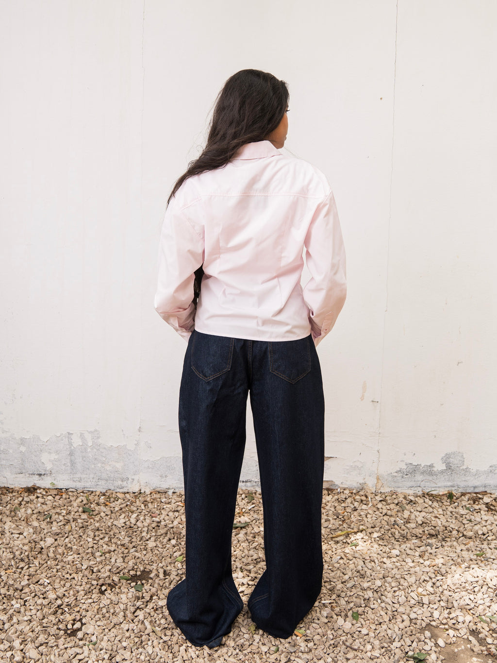 The Side Pleat Shirt - Pink