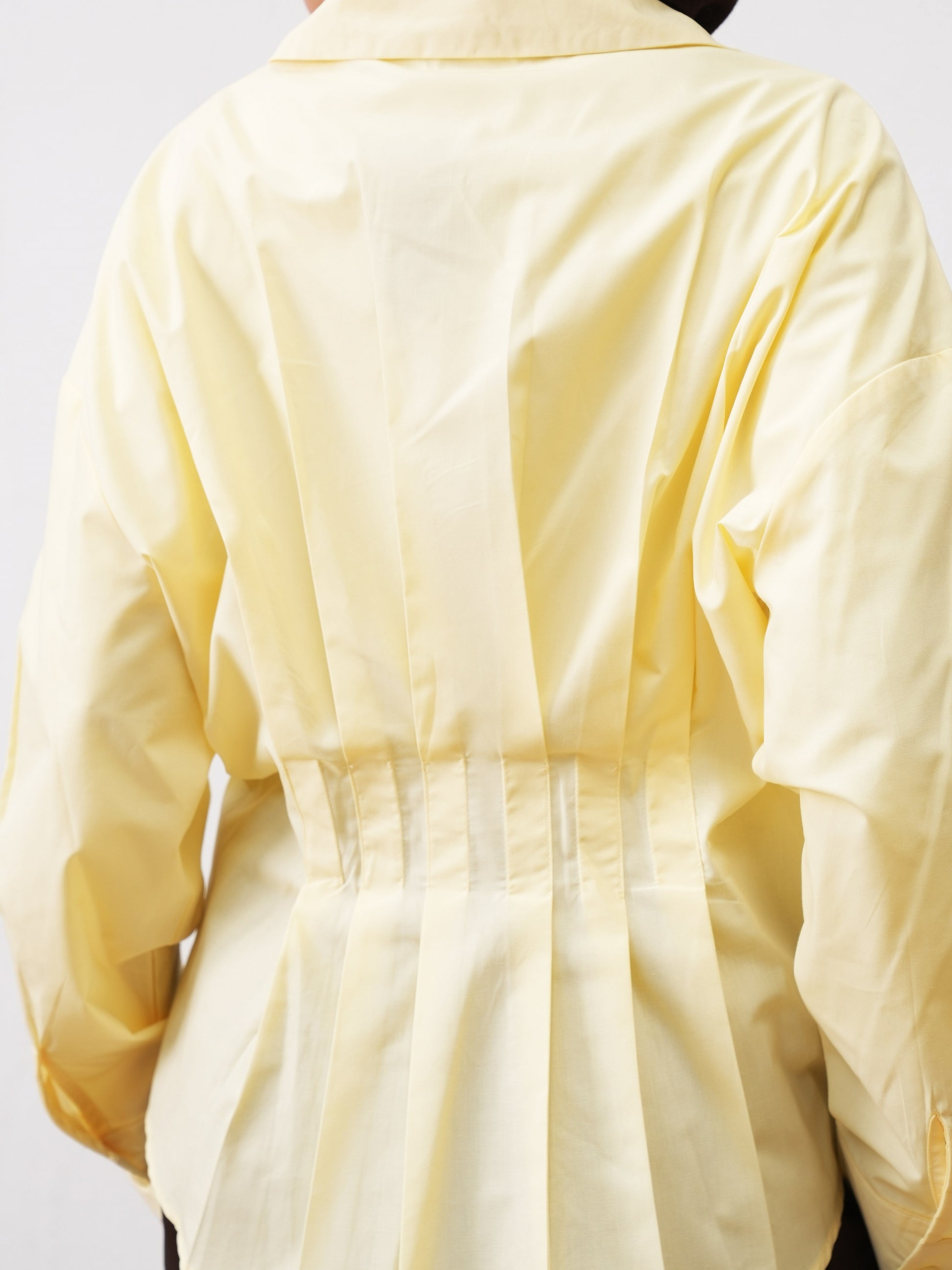 The Pleated Shirt - Yellow