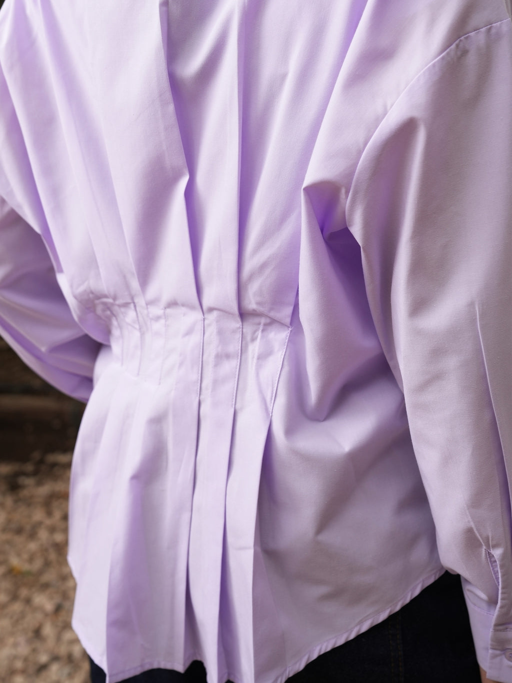 The Pleated Shirt - Purple