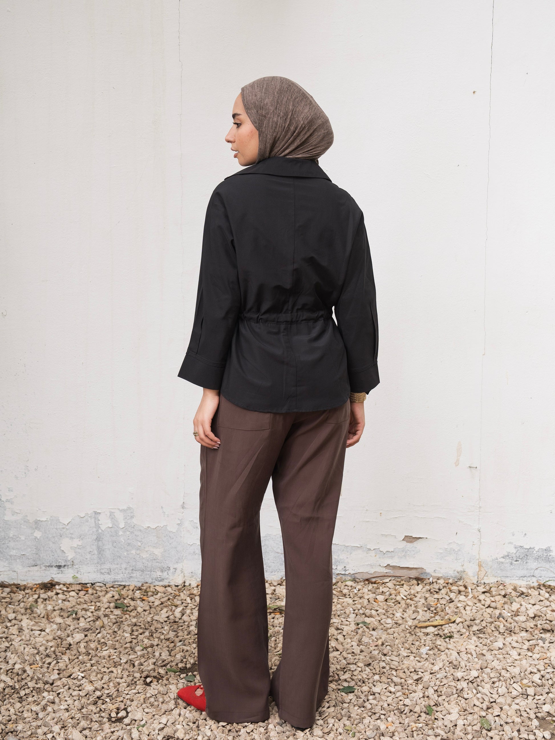 The Belted Shirt - Black