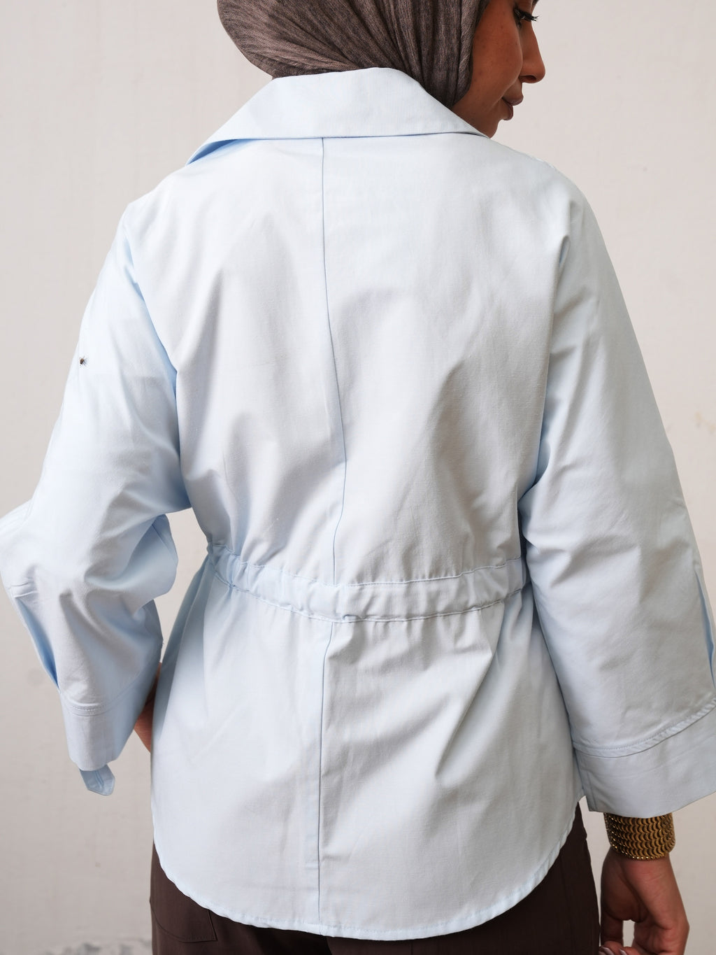 The Belted Shirt - Blue
