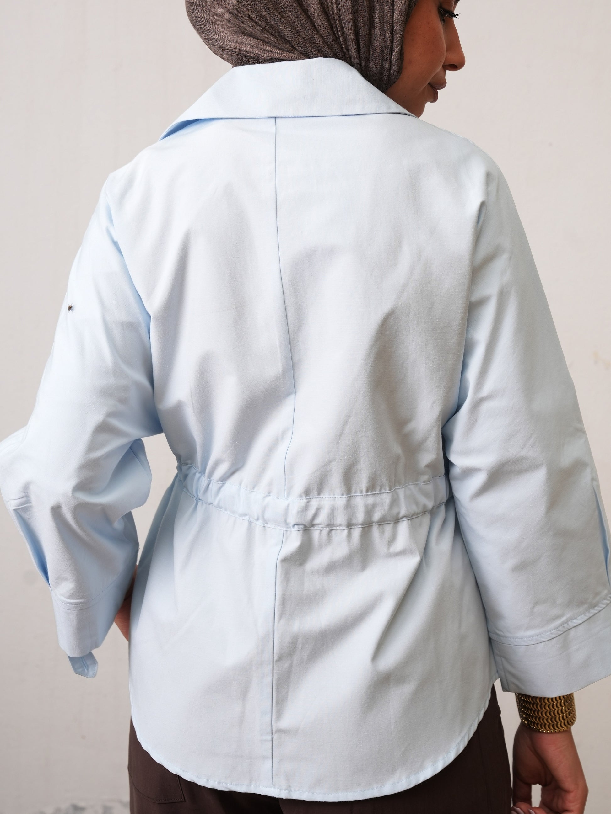 The Belted Shirt - Blue