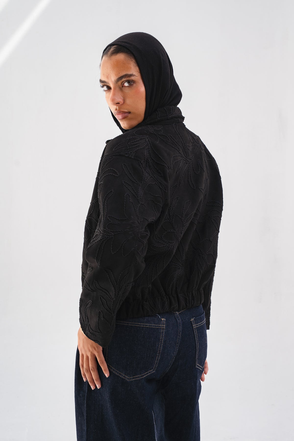 Embroidered Jacket - Black