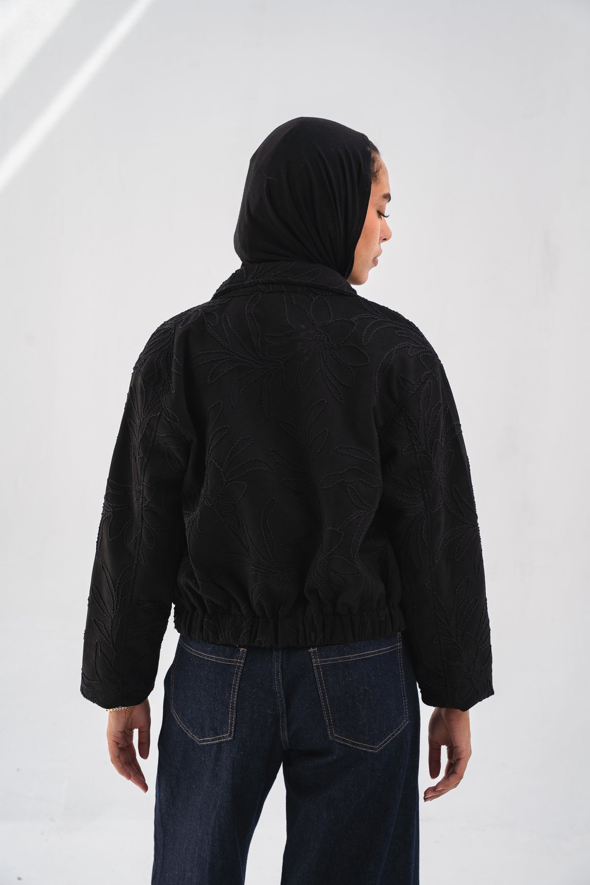 Embroidered Jacket - Black