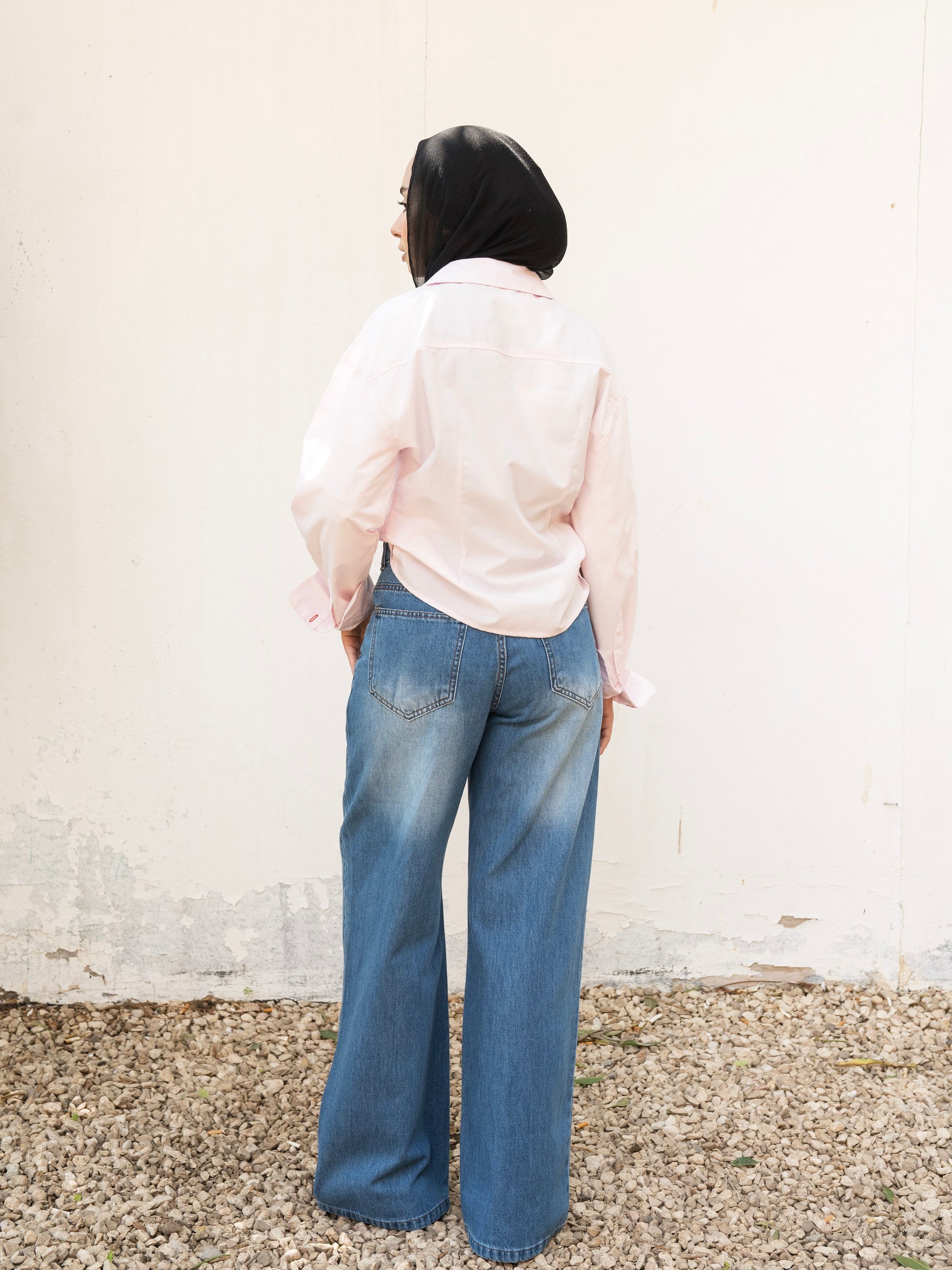The Cross Button Denim - True Blue