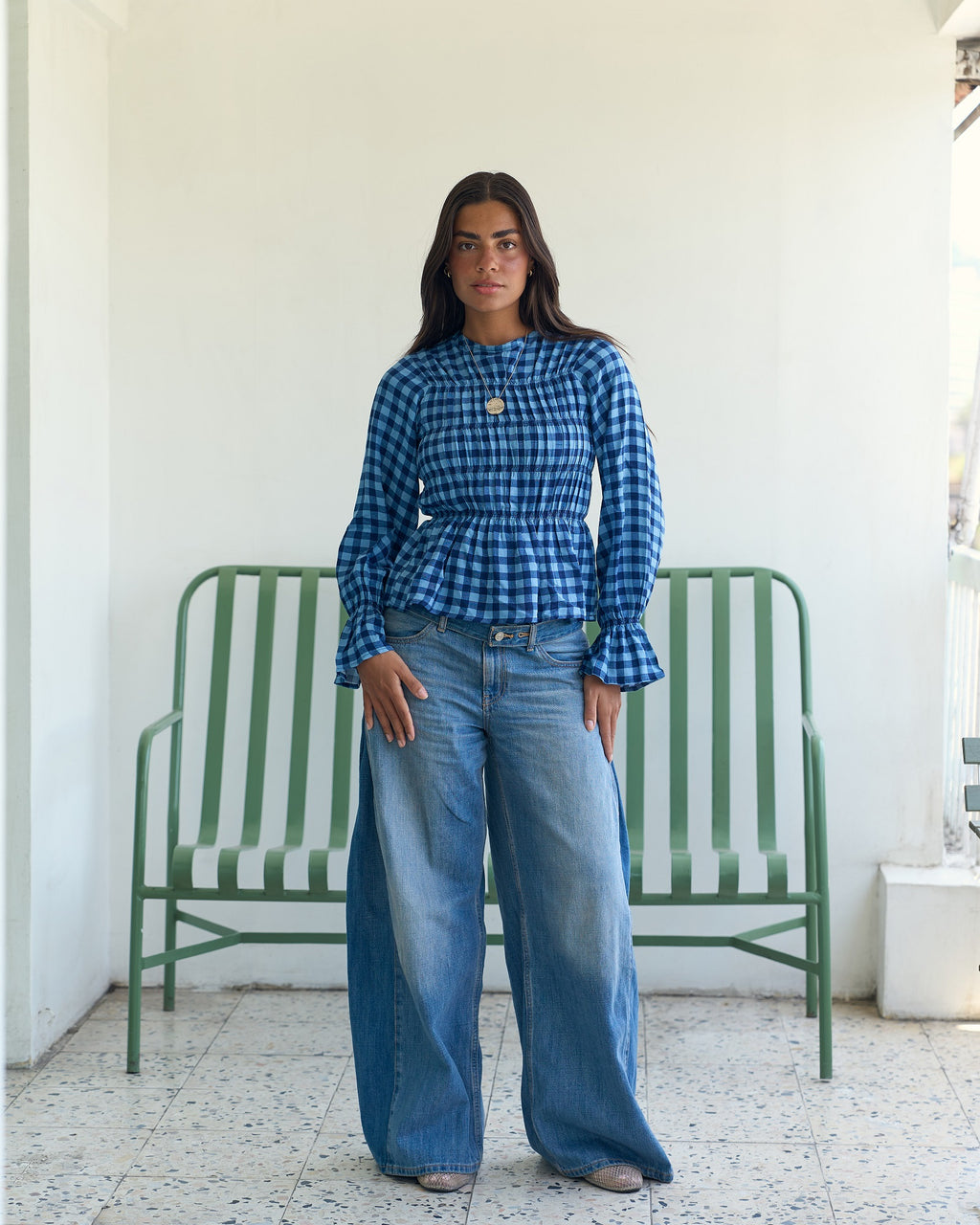 The Smocked Gingham Blouse