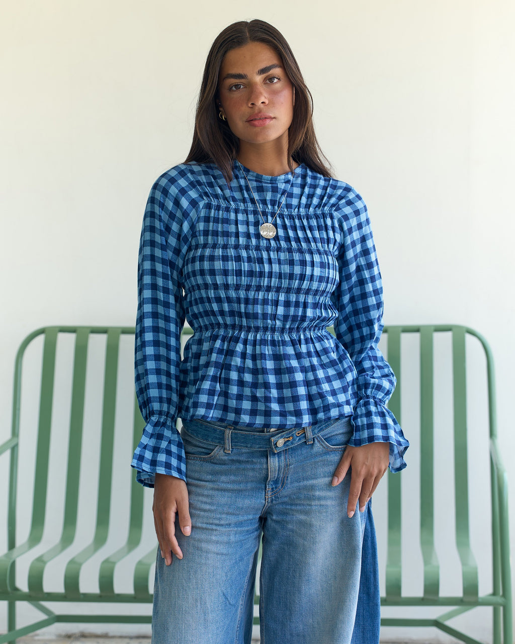 The Smocked Gingham Blouse