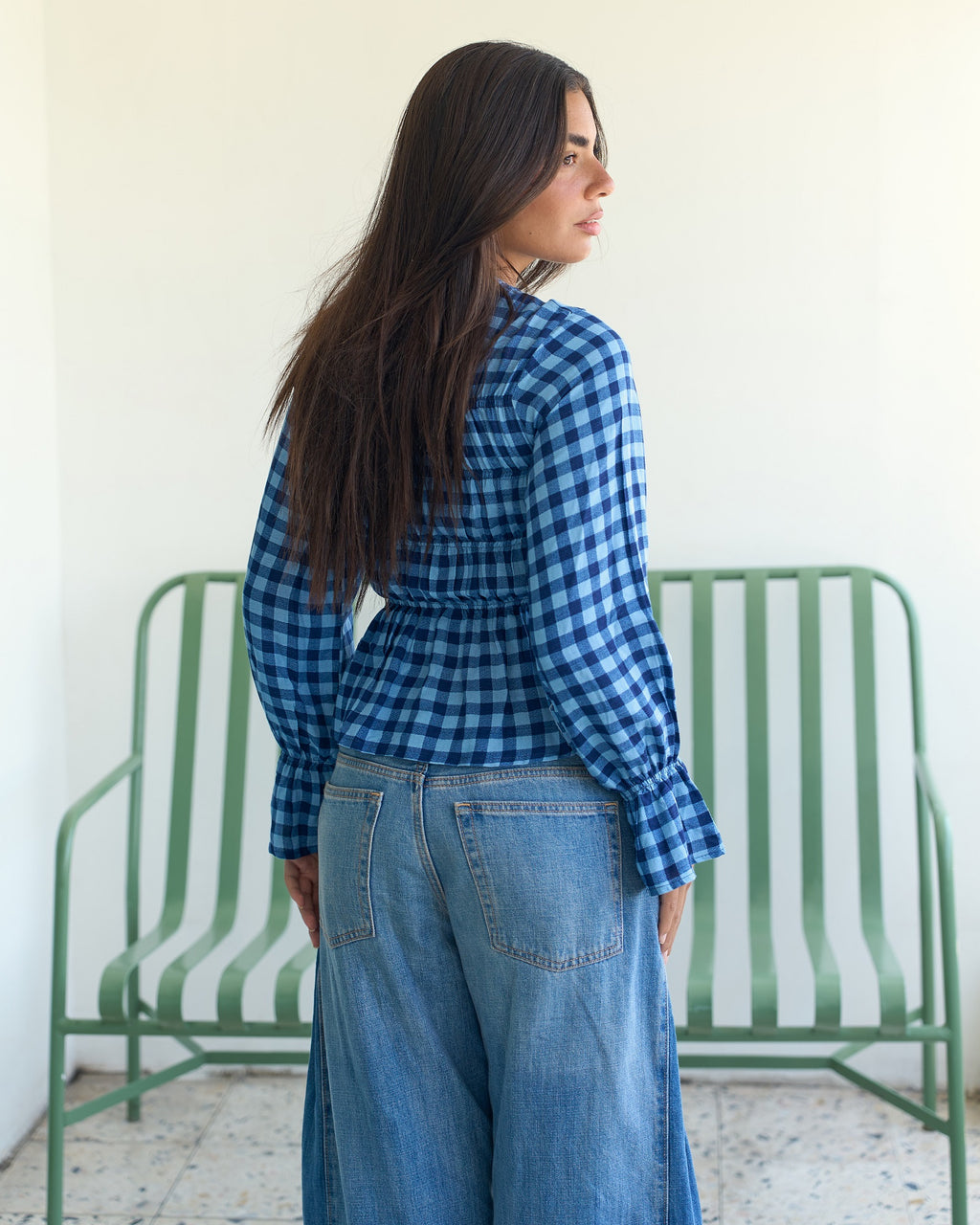 The Smocked Gingham Blouse