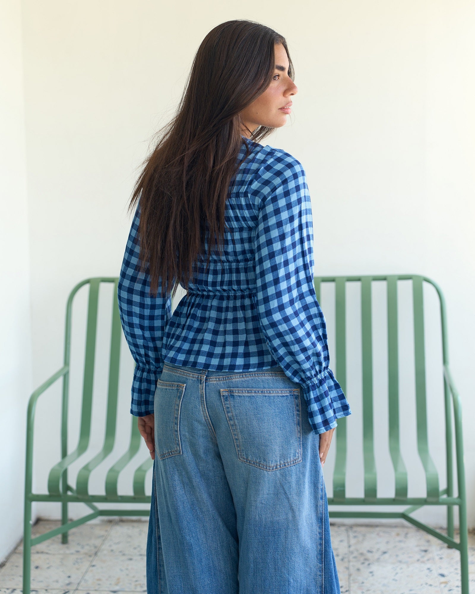 The Smocked Gingham Blouse