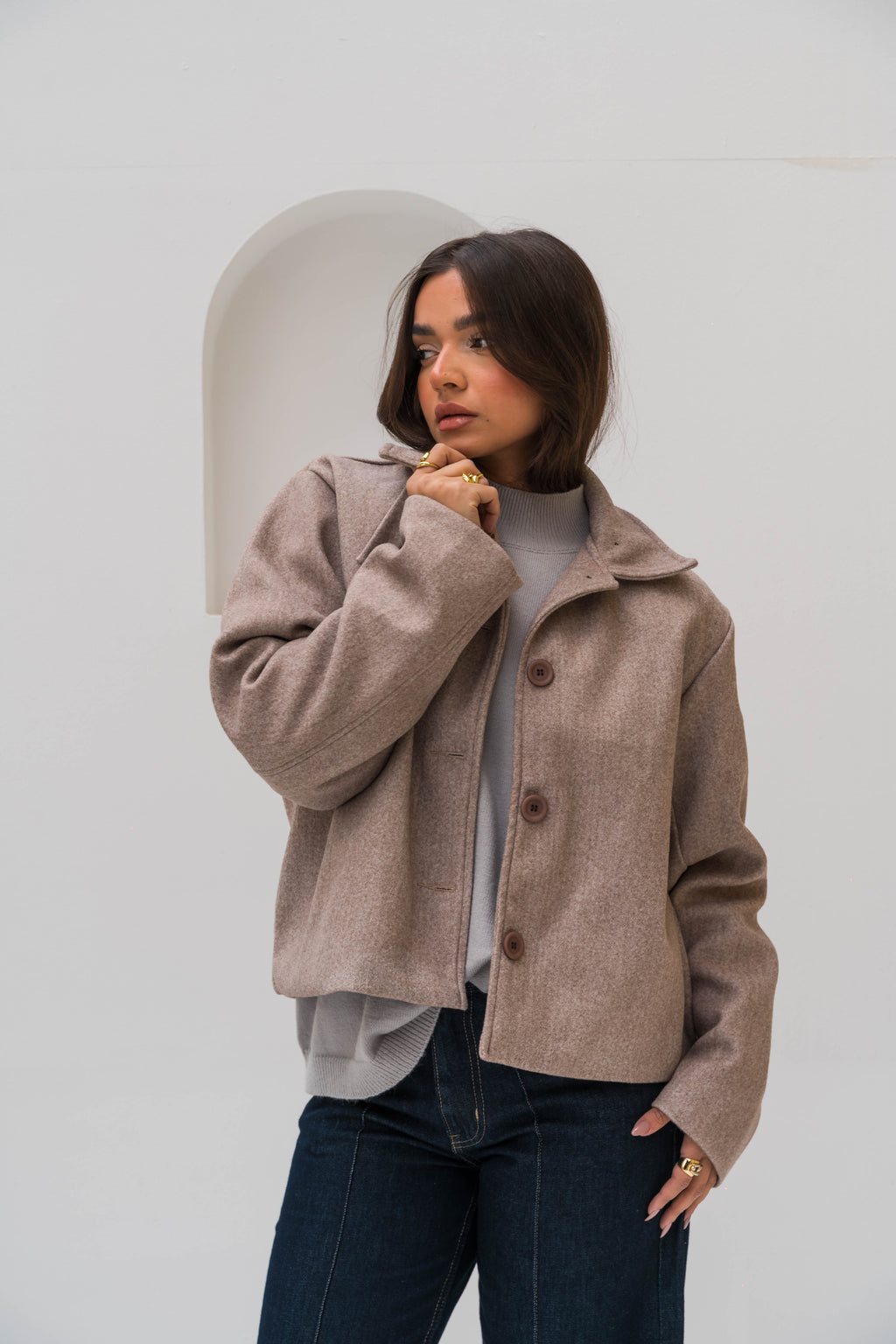 The Gokh Jacket - Coffee