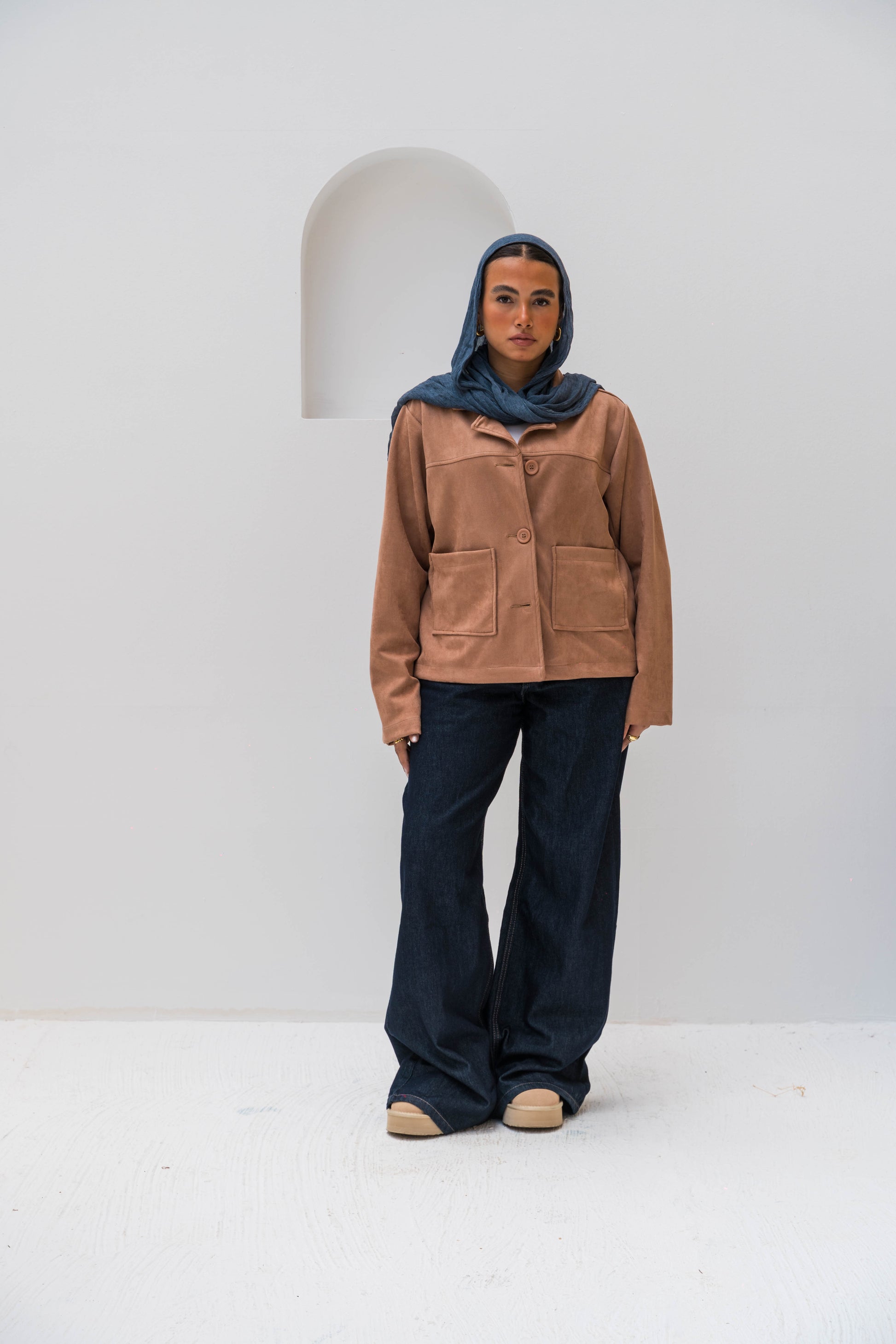 The Suede Jacket - Camel