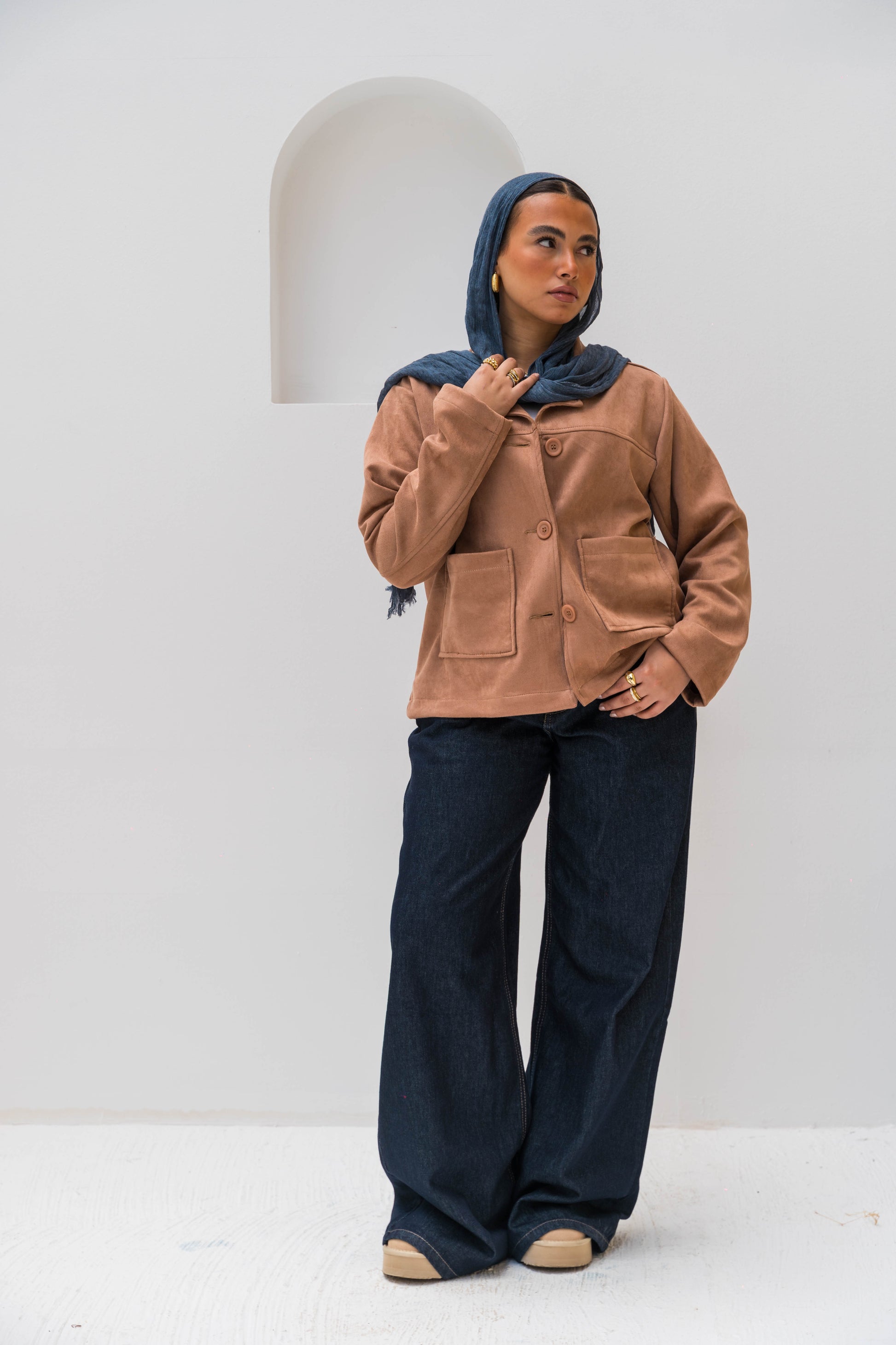 The Suede Jacket - Camel