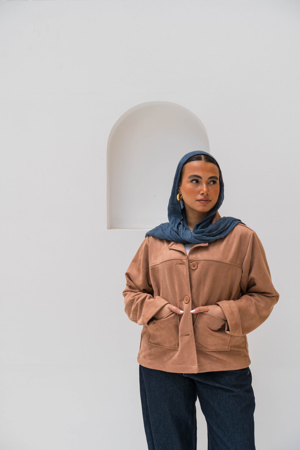 The Suede Jacket - Camel