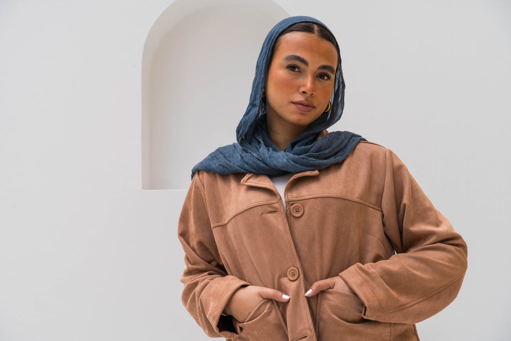 The Suede Jacket - Camel