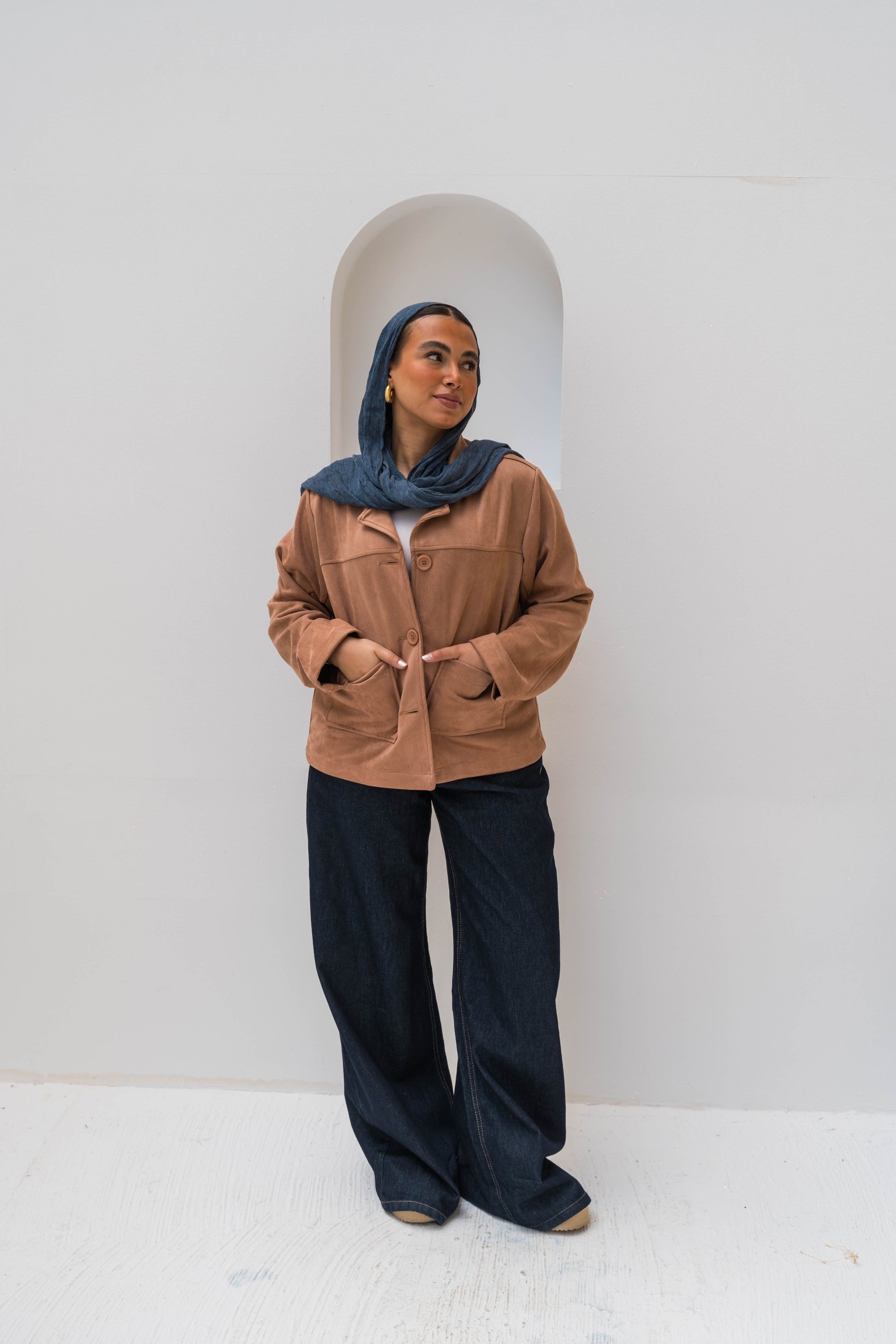 The Suede Jacket - Camel