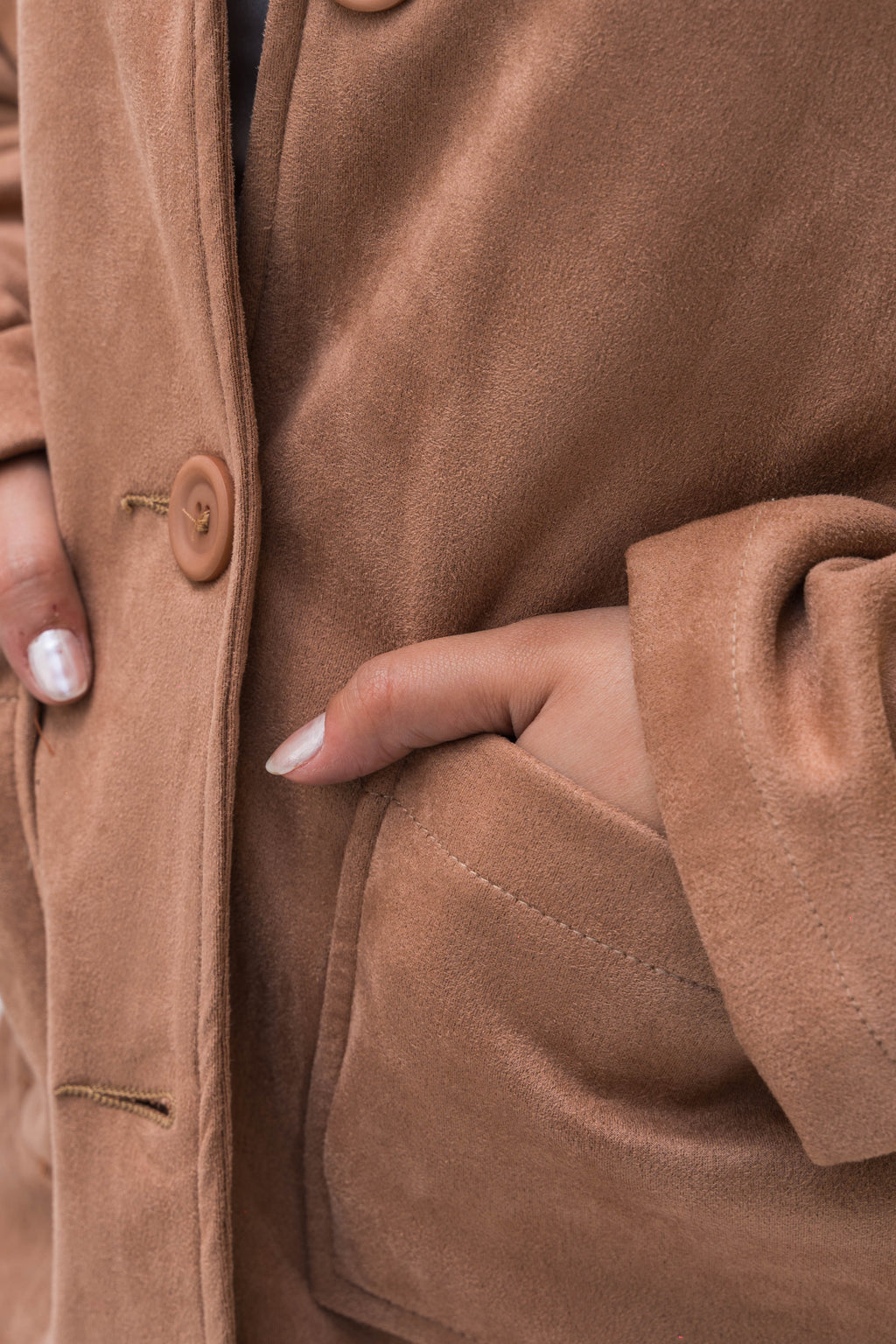 The Suede Jacket - Camel