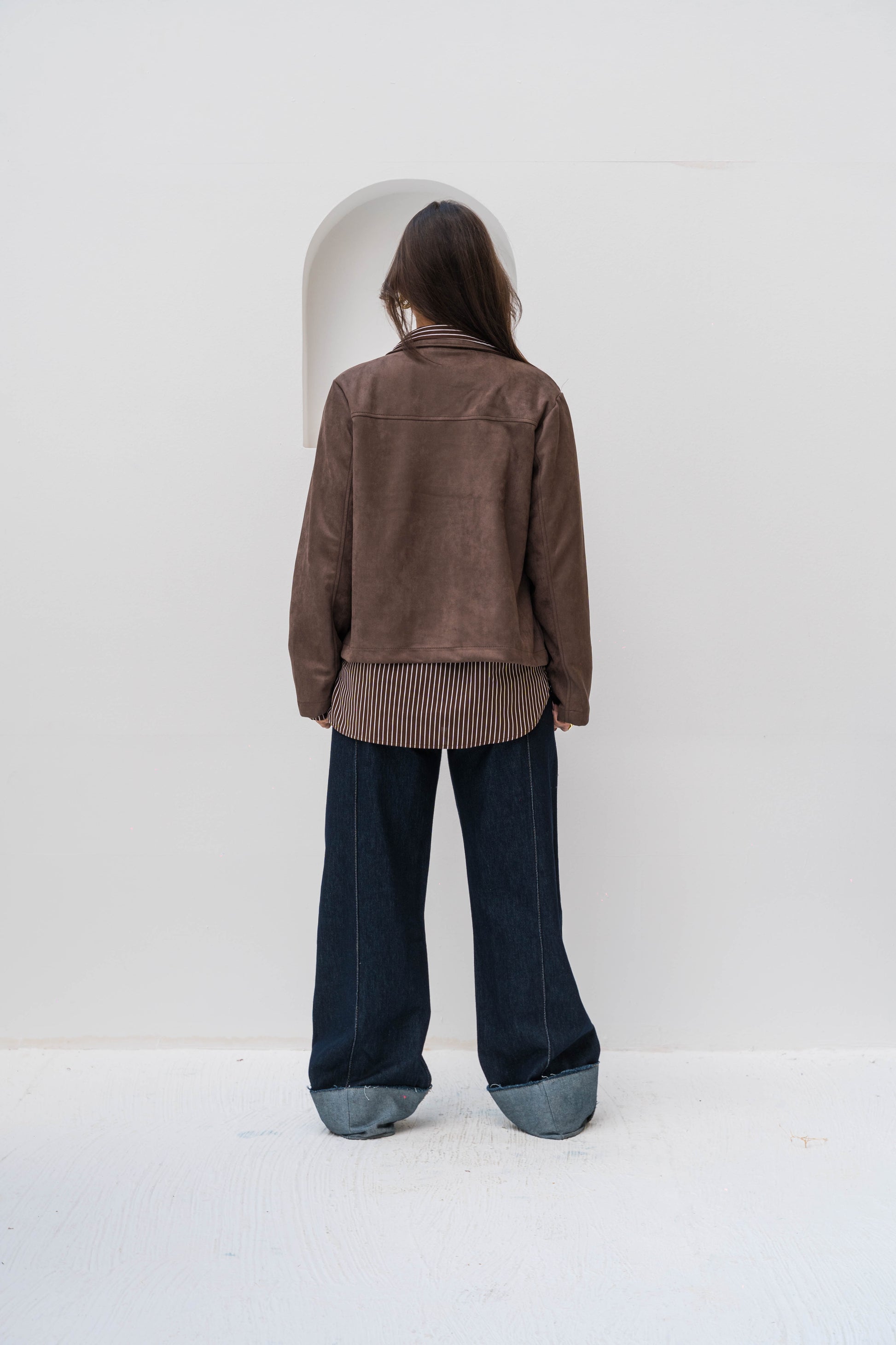 The Suede Jacket - Dark Brown