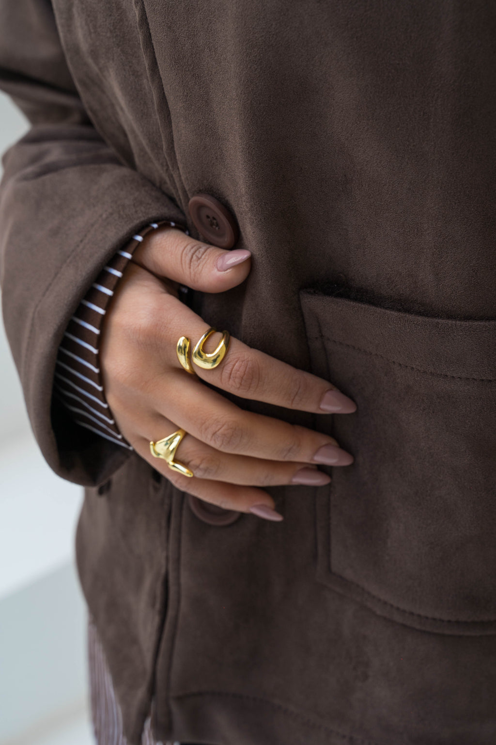 The Suede Jacket - Dark Brown