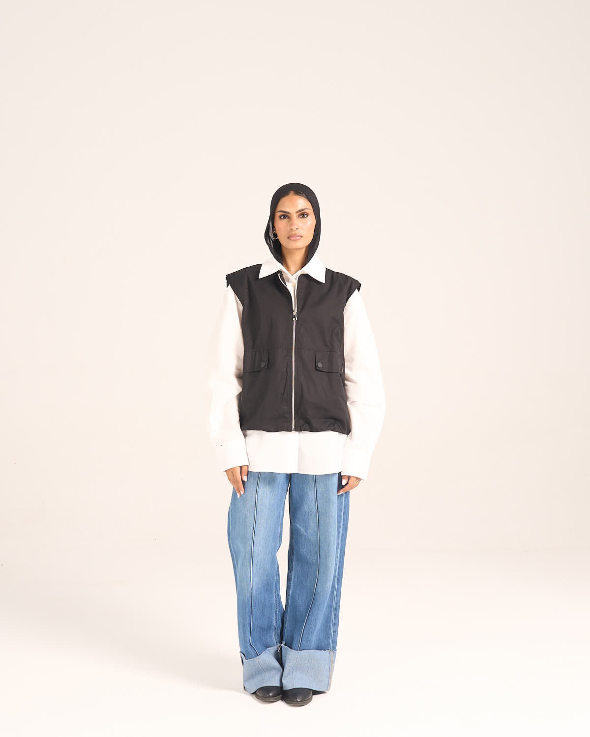 ⁠Puffer Vest - Black