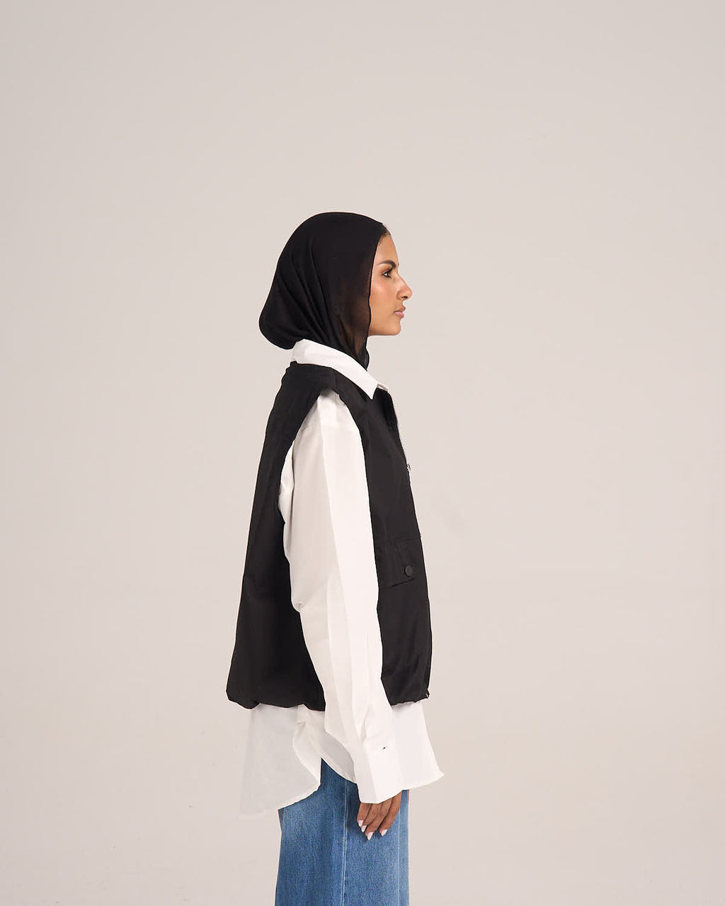 ⁠Puffer Vest - Black