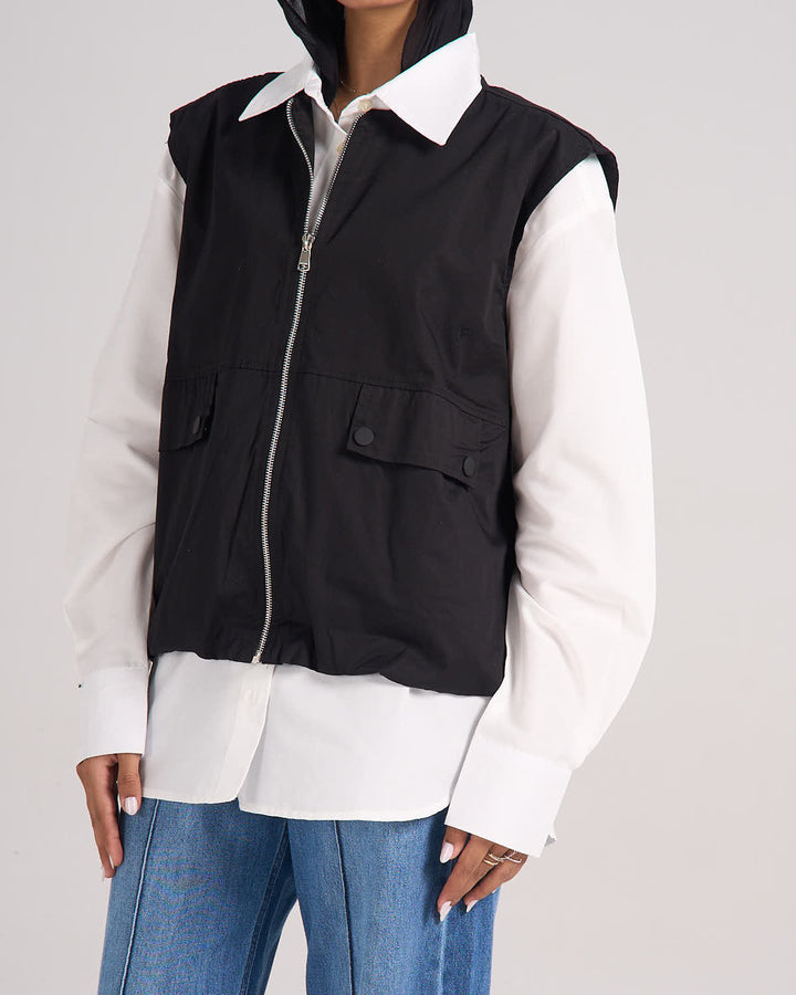 ⁠Puffer Vest - Black