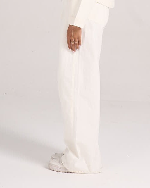 ⁠Gabardine Pants - White