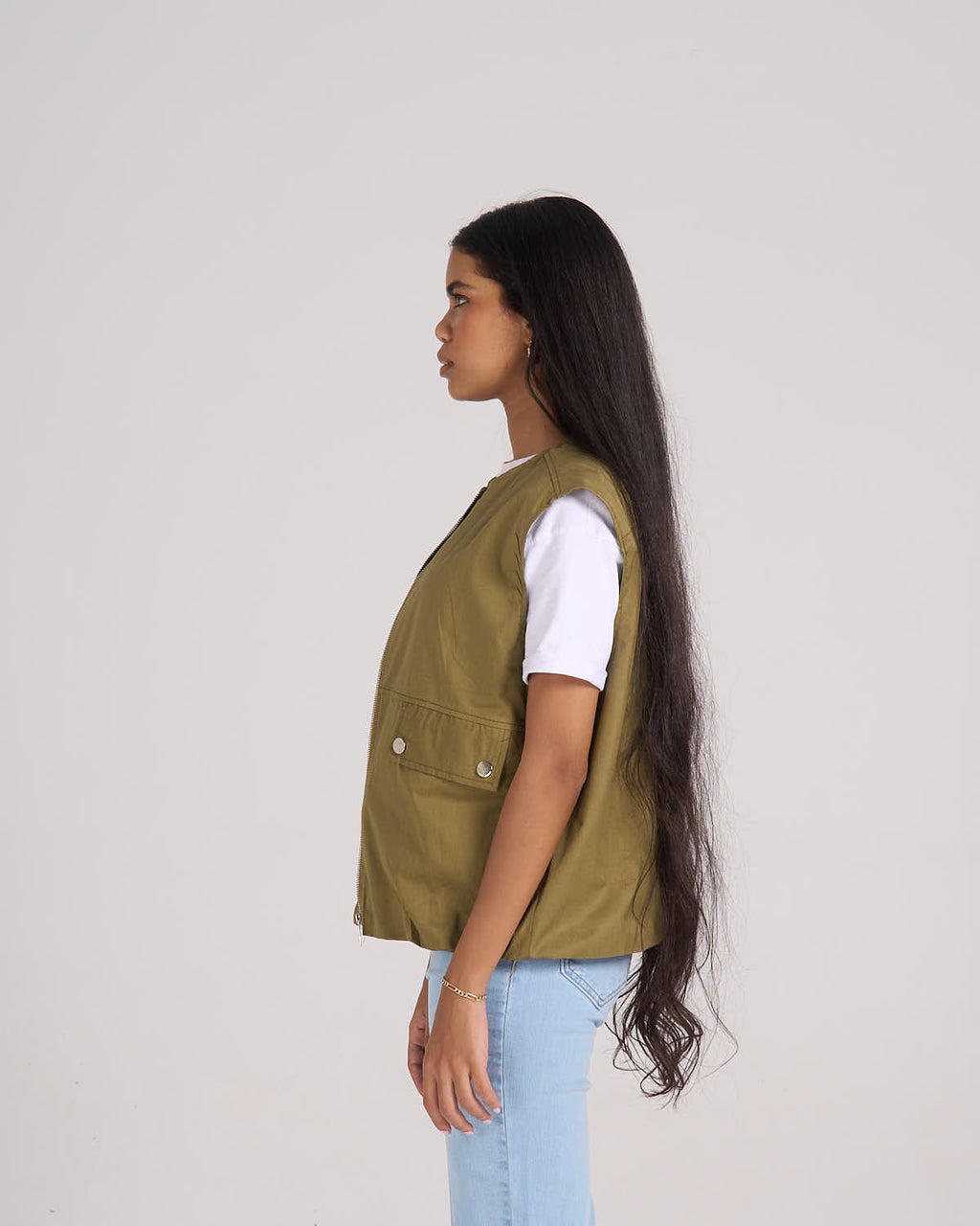 ⁠Puffer Vest - Olive