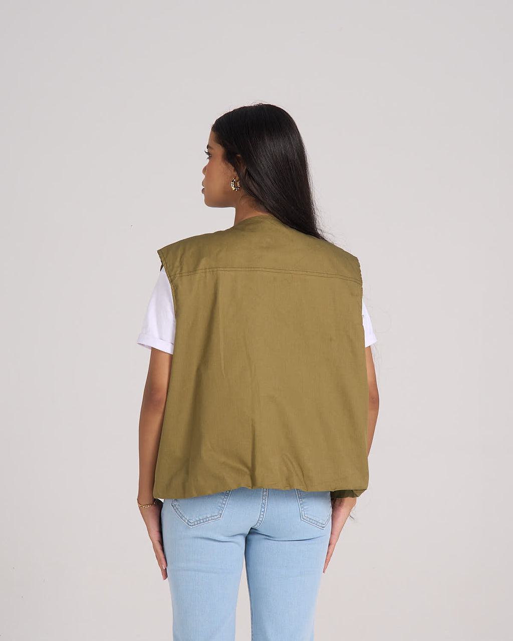 ⁠Puffer Vest - Olive