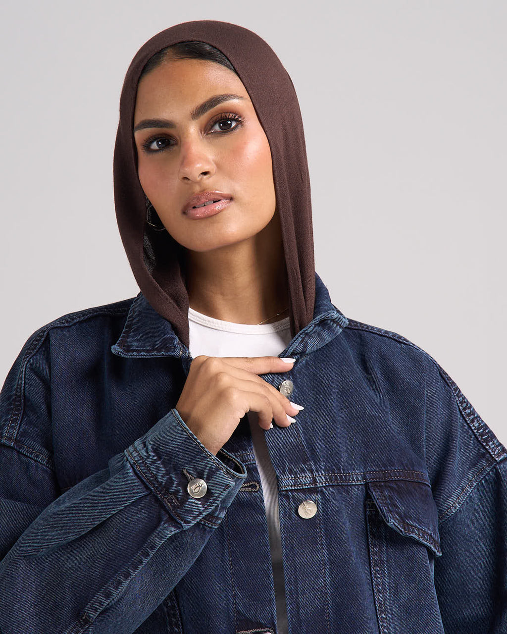 Snatched Denim Jacket - Dark