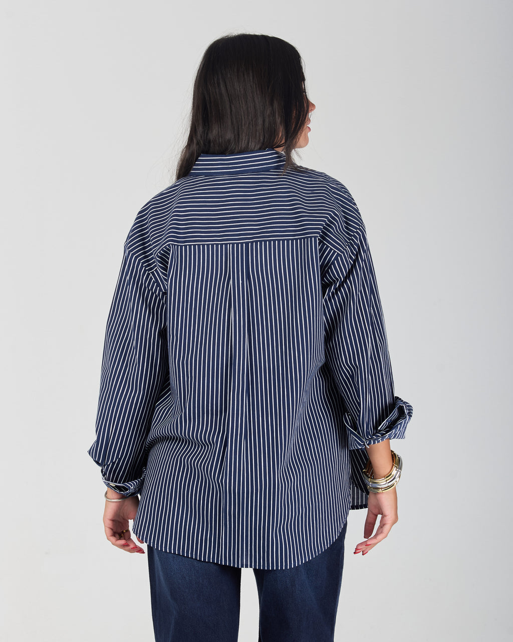 The Stripe Shirt - Navy