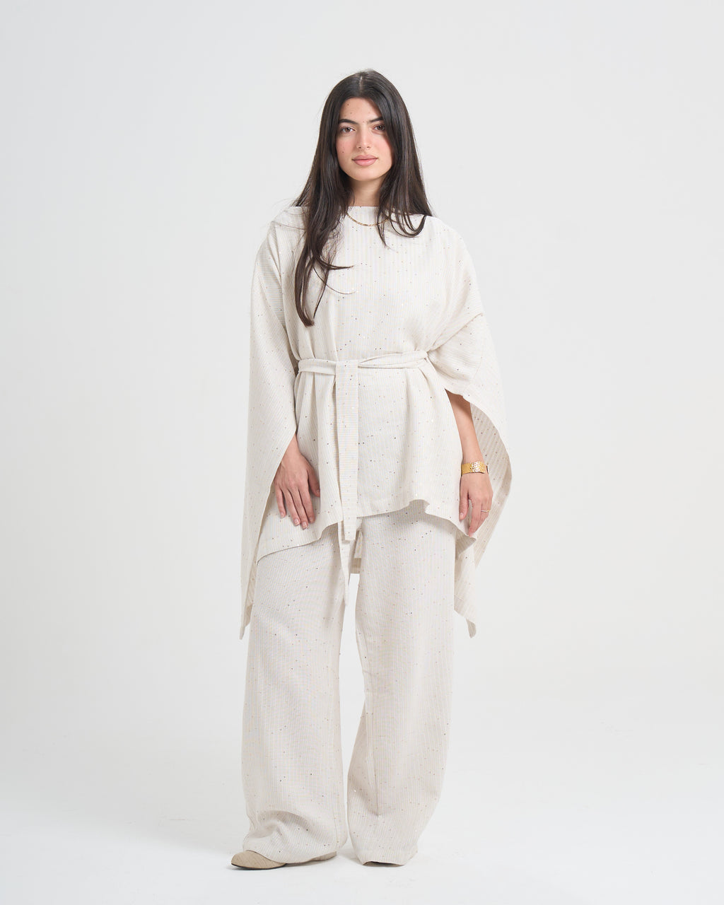 The Flow Cape Set - Beige
