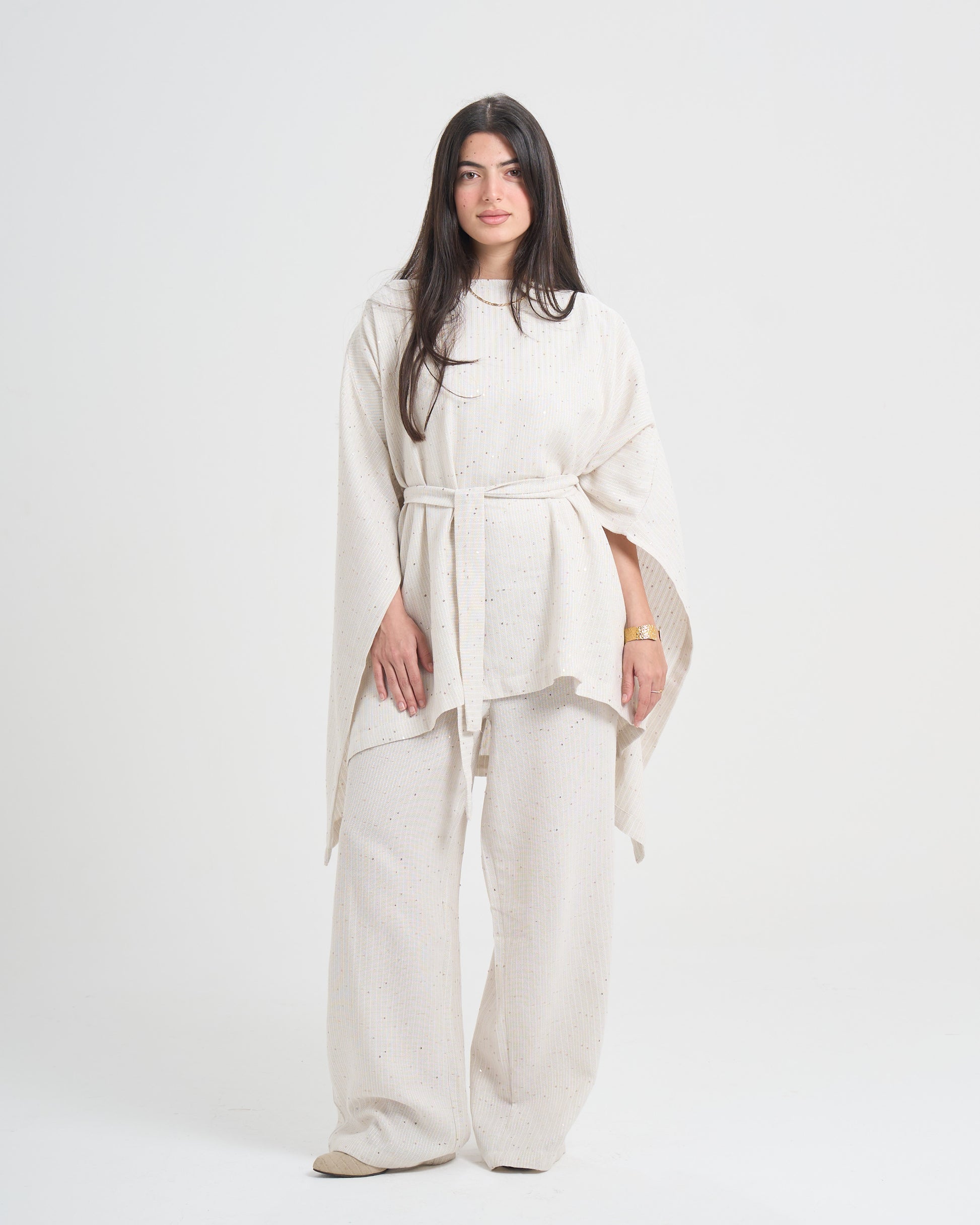 The Flow Cape Set - Beige